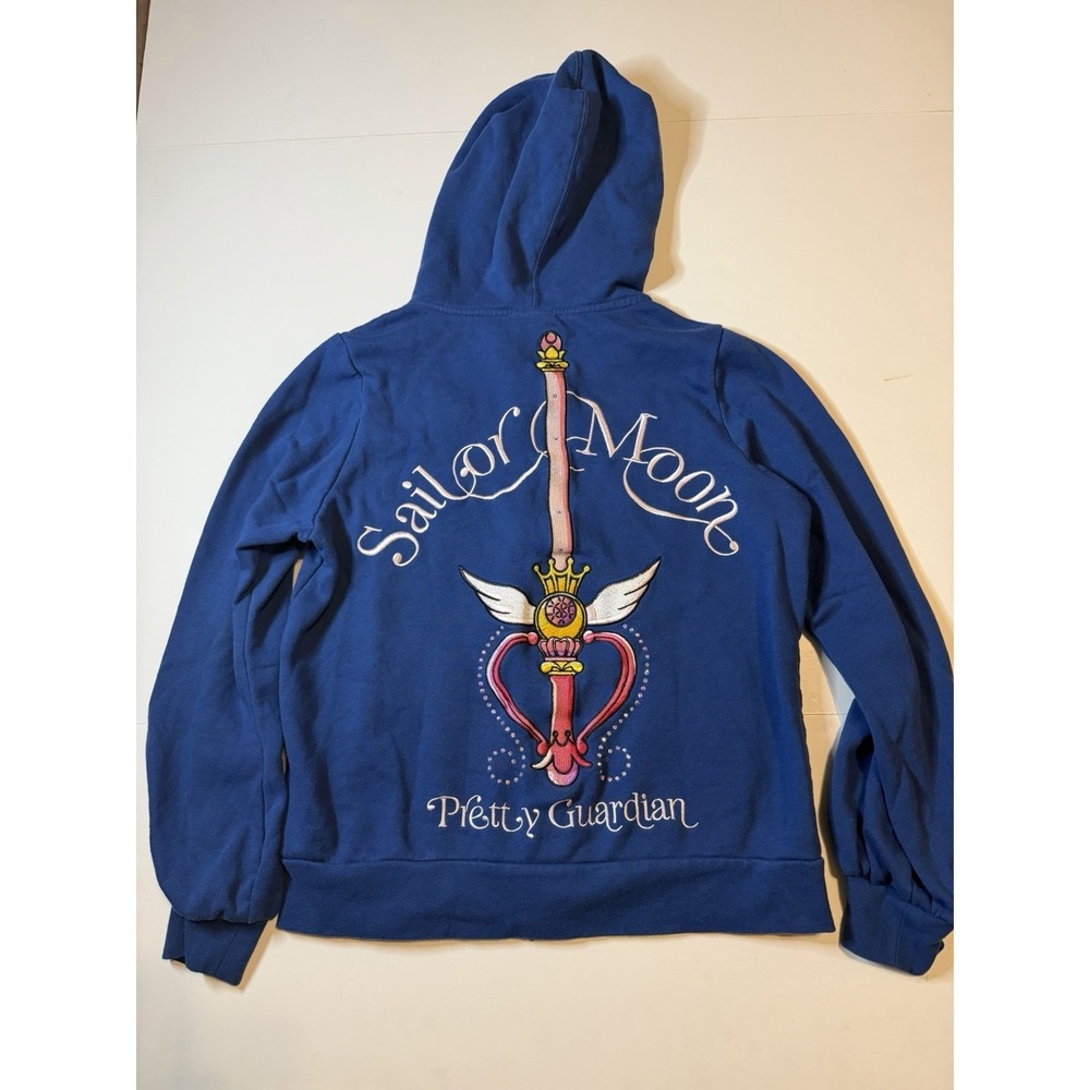 Boxlunch Pretty Guardian Sailor Moon Bow Kaleidoscope Wand Hoodie Size Small
